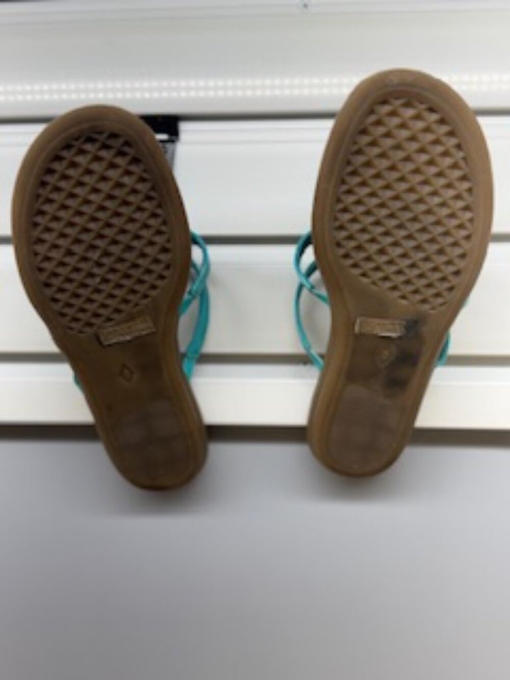 Aerosoles Turquoise Patent Leather Sandals – Classic Preppy Summer Staple - Picture 2 of 2